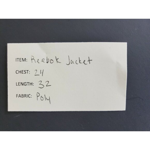 Reebok Windbreaker Men's Size XL Blue Lightweight Zip Up Pockets - Picture 6 of 6